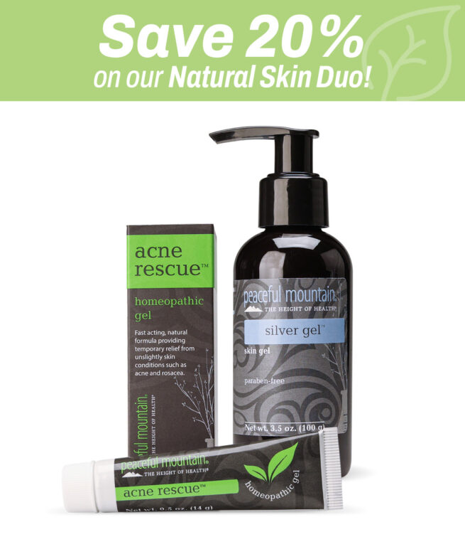 Natural Skin Duo: Silver Gel + Acne Rescue